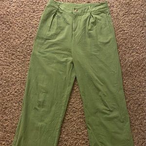 shein olive green pants
